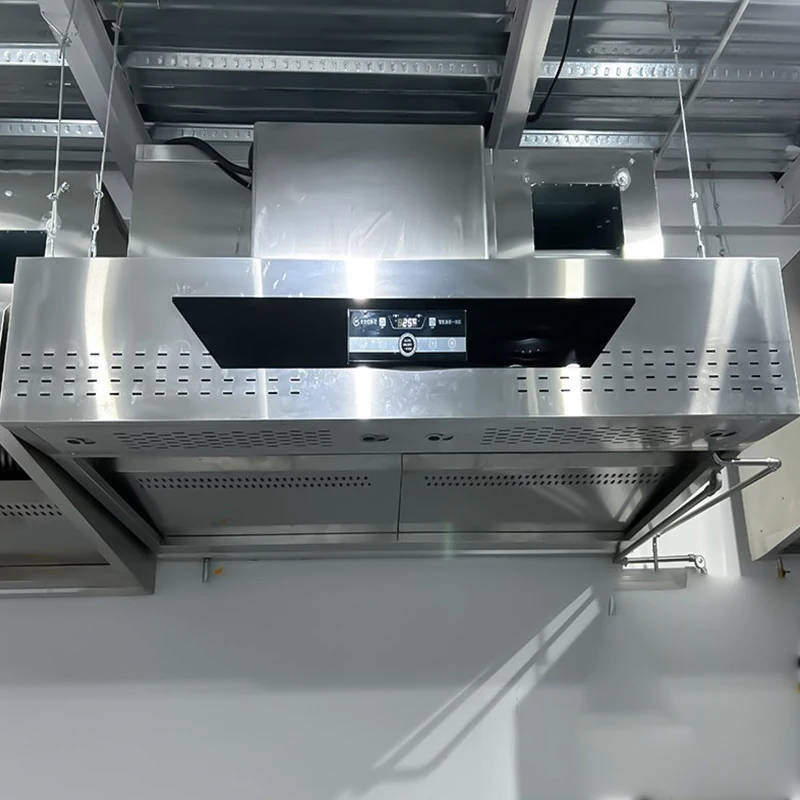 Commercial Restaurant Stainless Steel Kitchen Filter Extractor Range Hoods Equipped with Fire protection System