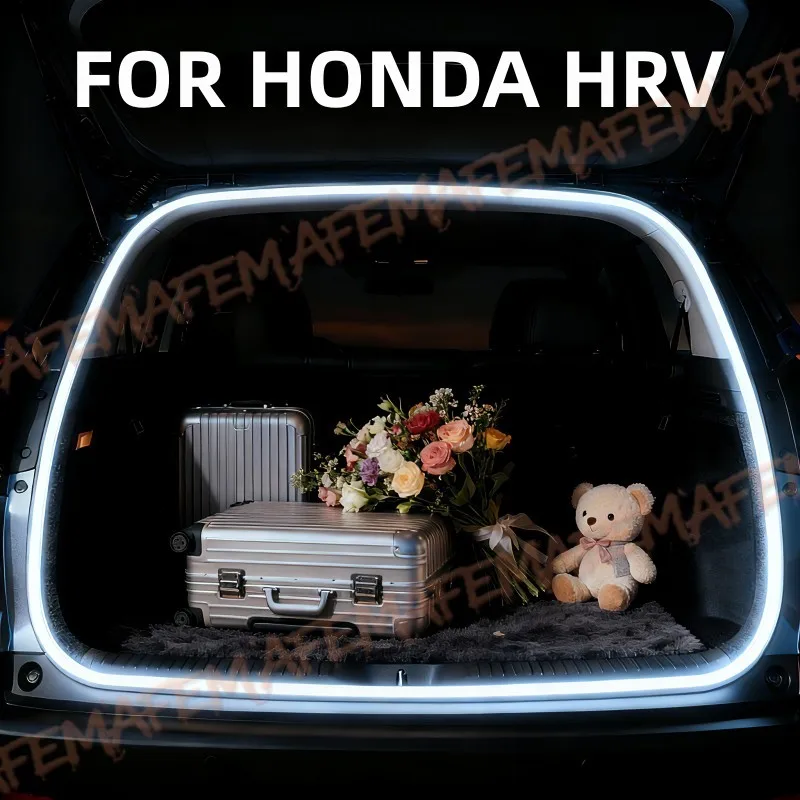 FOR HONDA HRV Trunk Light modification light Atmosphere lights White warm white Rear Trunk LED Light Bar