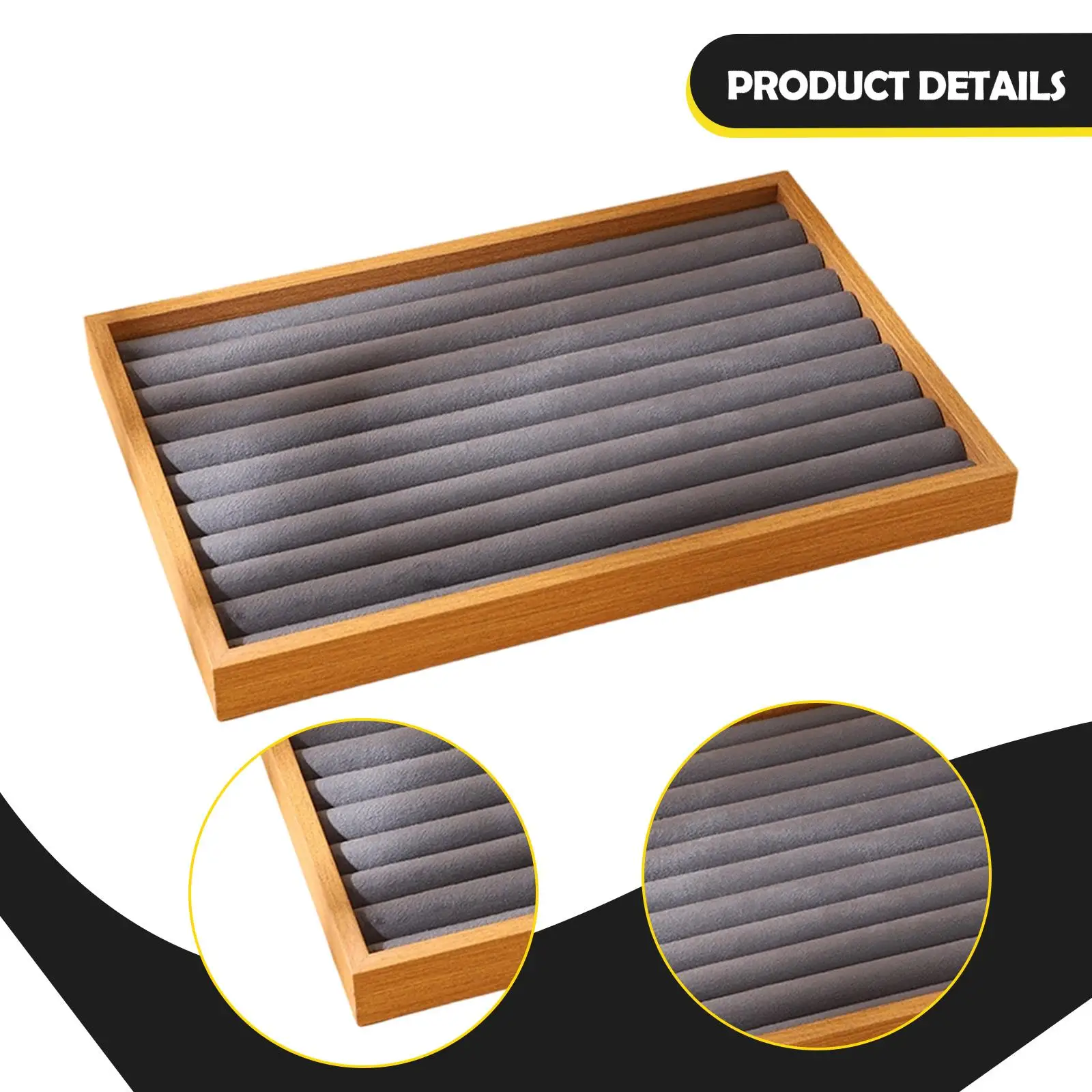 صينية عرض حلقية ذات سعة كبيرة وقابلة للتكديس ومحمولة لأم ابنةها #5