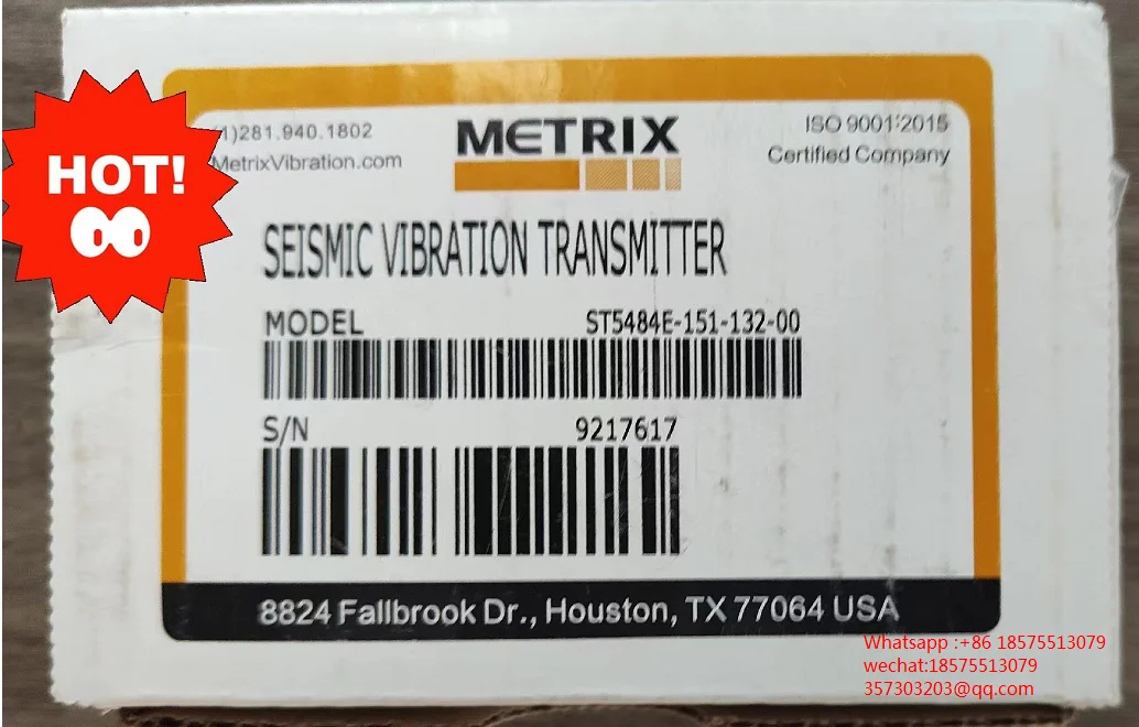 METRIX ST5484E-151-132-00การสั่นสะเทือนเครื่องส่งสัญญาณ ST5484E