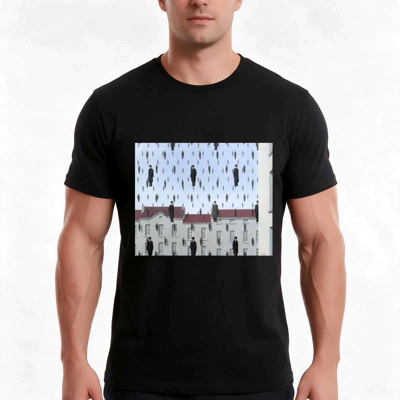 rené magritte Merging Lightness and Symbolism art and gift for sales T-Shirt Summer Casual Cotton Tee Vintage Graphic Print
