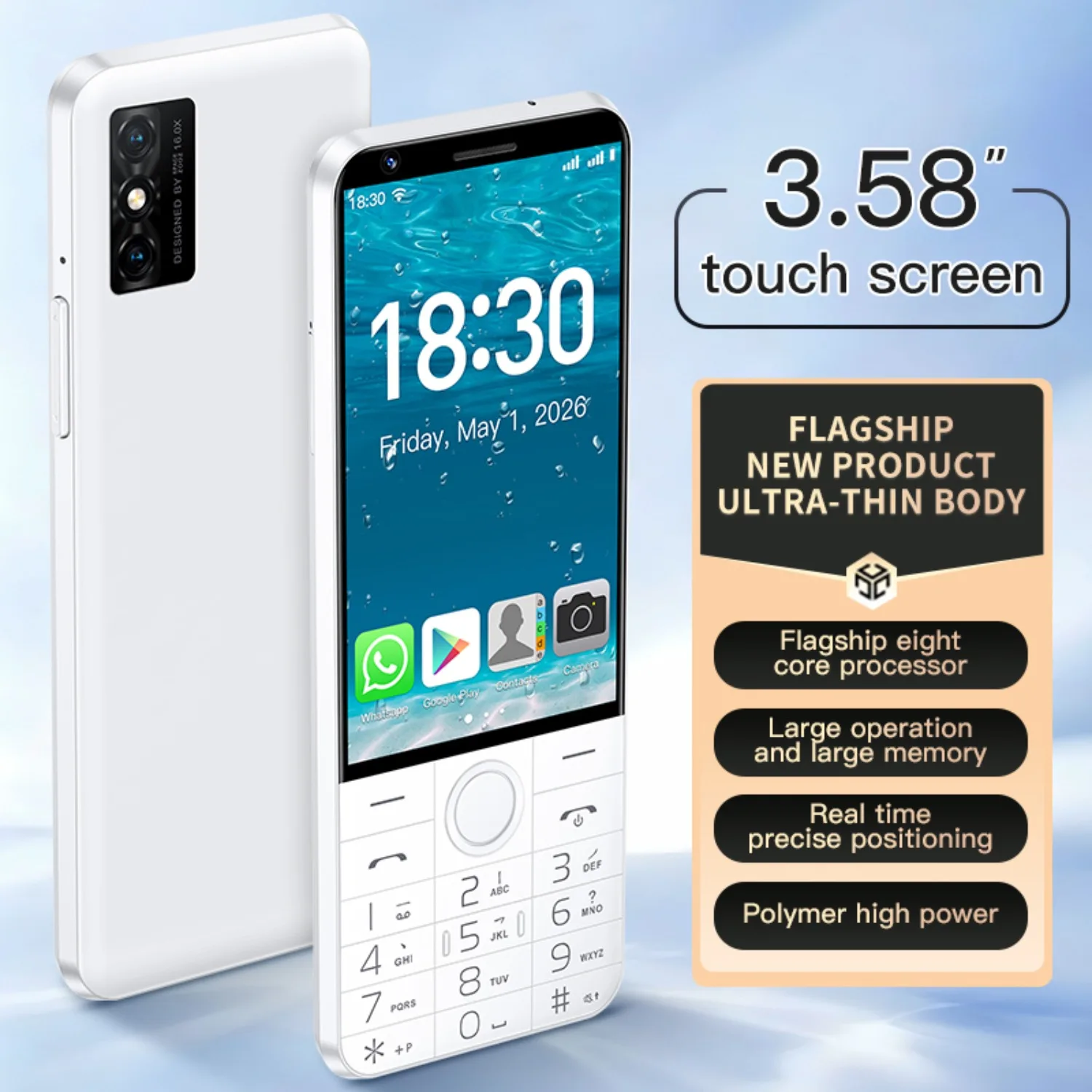 DOOV F27 PRO Touch Screen Keypad Smartphone Dual SIM 3.58inch 16mp Android14 2120mAh Google Play 4GB 64GB Bluetooth Mobile Phone