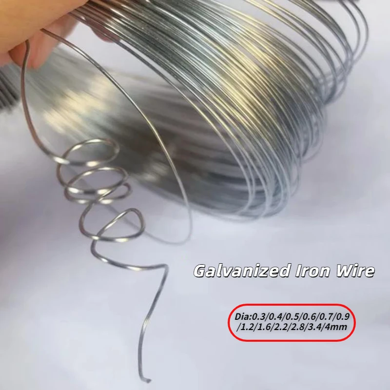 Weight 500g Galvanized Iron Wire Household Rust-proof Fine Soft Iron Wire Handmade DIY Hanging Curtain Clothesline