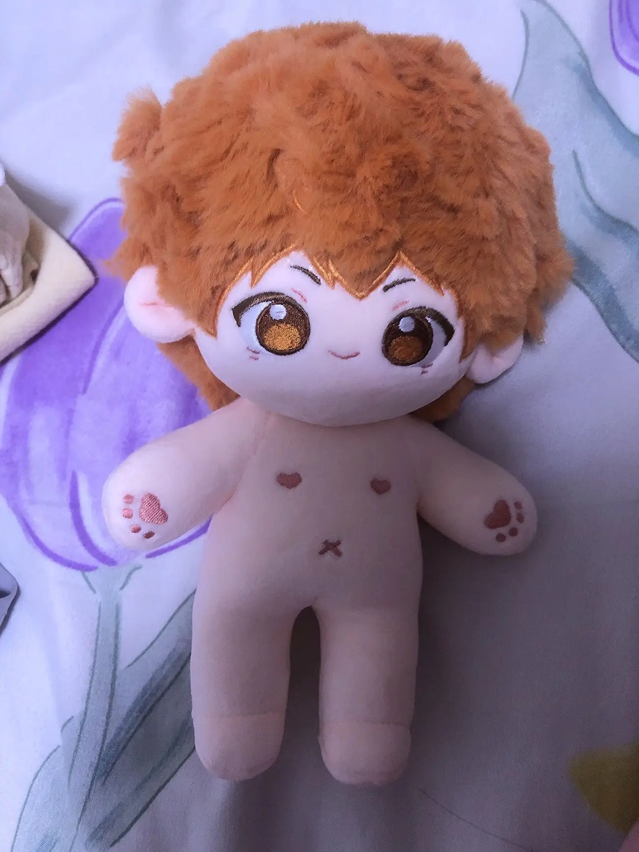 20cm Handsome Boy Hinata Shoyo Attributes Plush Cotton Doll Body Toys Anime Can Dress Up Figurine Plushie Cosplay Gift