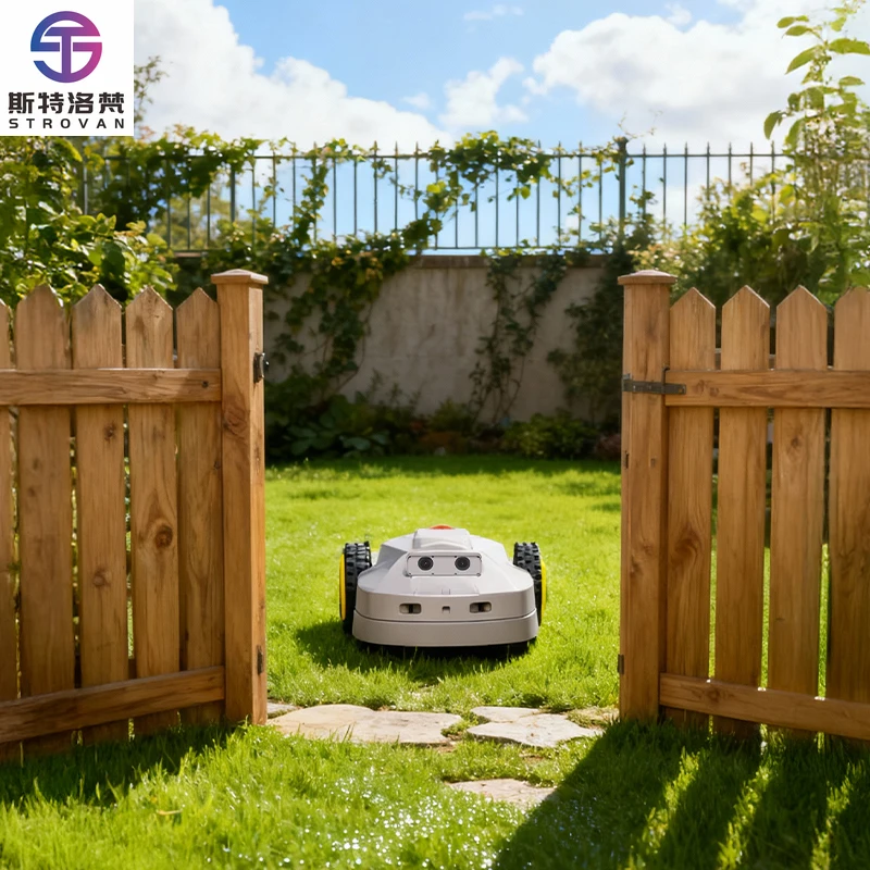 

STLF Fully Automatic Smart Lawn Mower High Efficiency Garden Robot Mobile Control