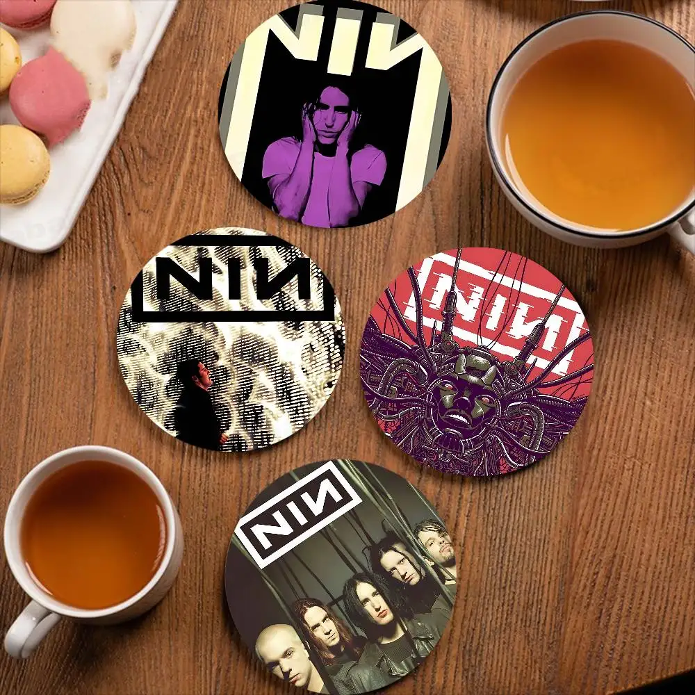 band Nine I-Inch N-Nails Vintage Coasters Suitable for daily family gathering decoration, kitchen, anti-slip wooden coasters