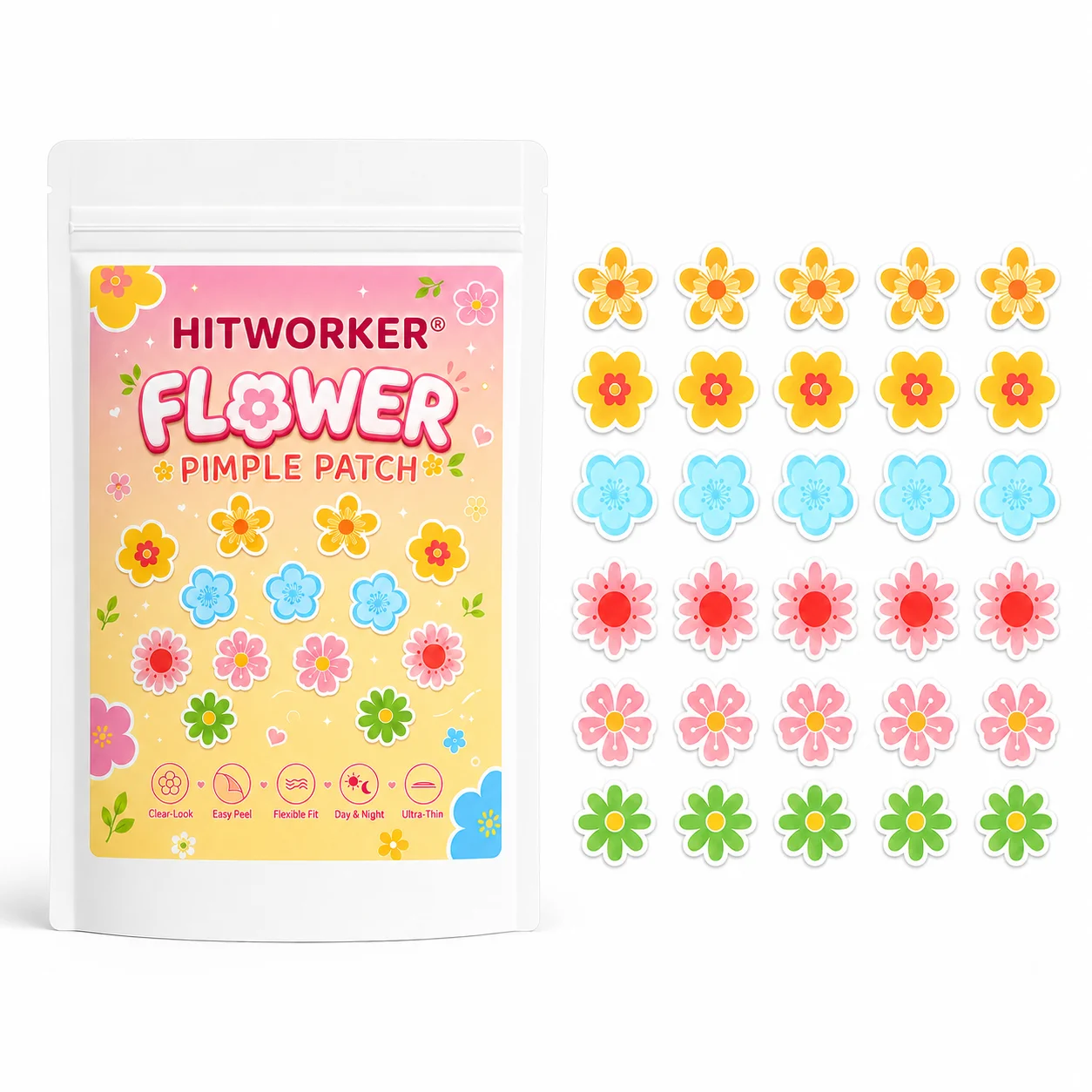 150PCS Pimple Cover Patches, Clear-Look Hydrocolloid Beauty Patches For Day And Night Use, Easy Peel Spot Cover