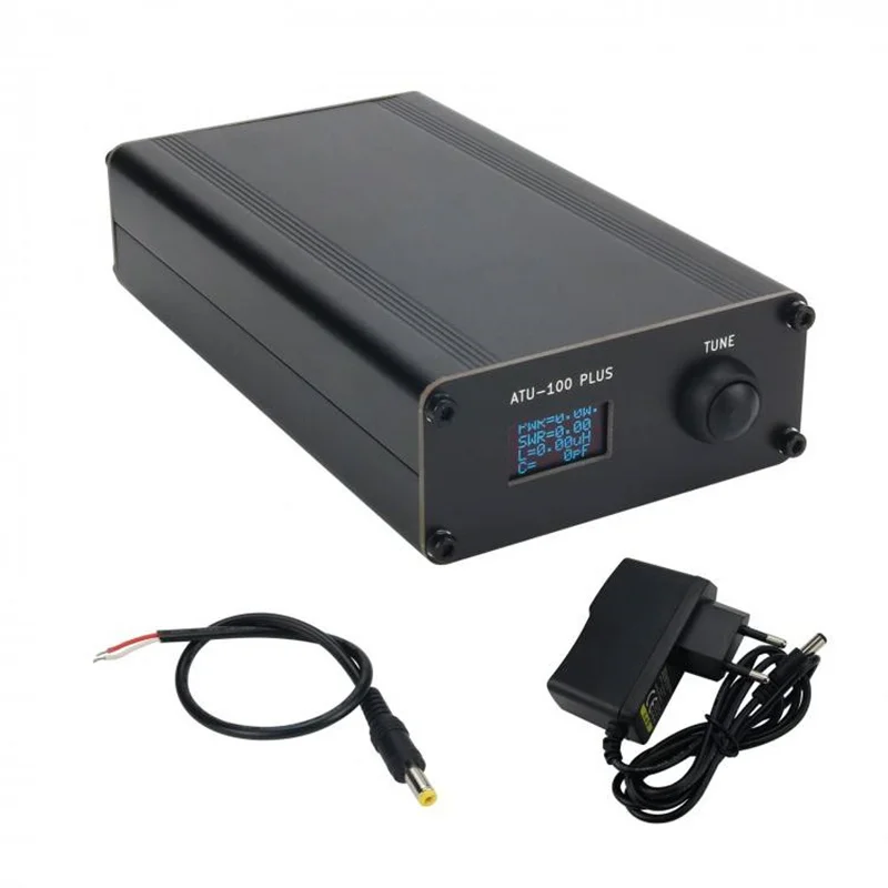 Assembled ATU-100 PLUS Upgraded 100W Open-Source Shortwave Automatic Antenna Tuner w/ 12V 1A Charger