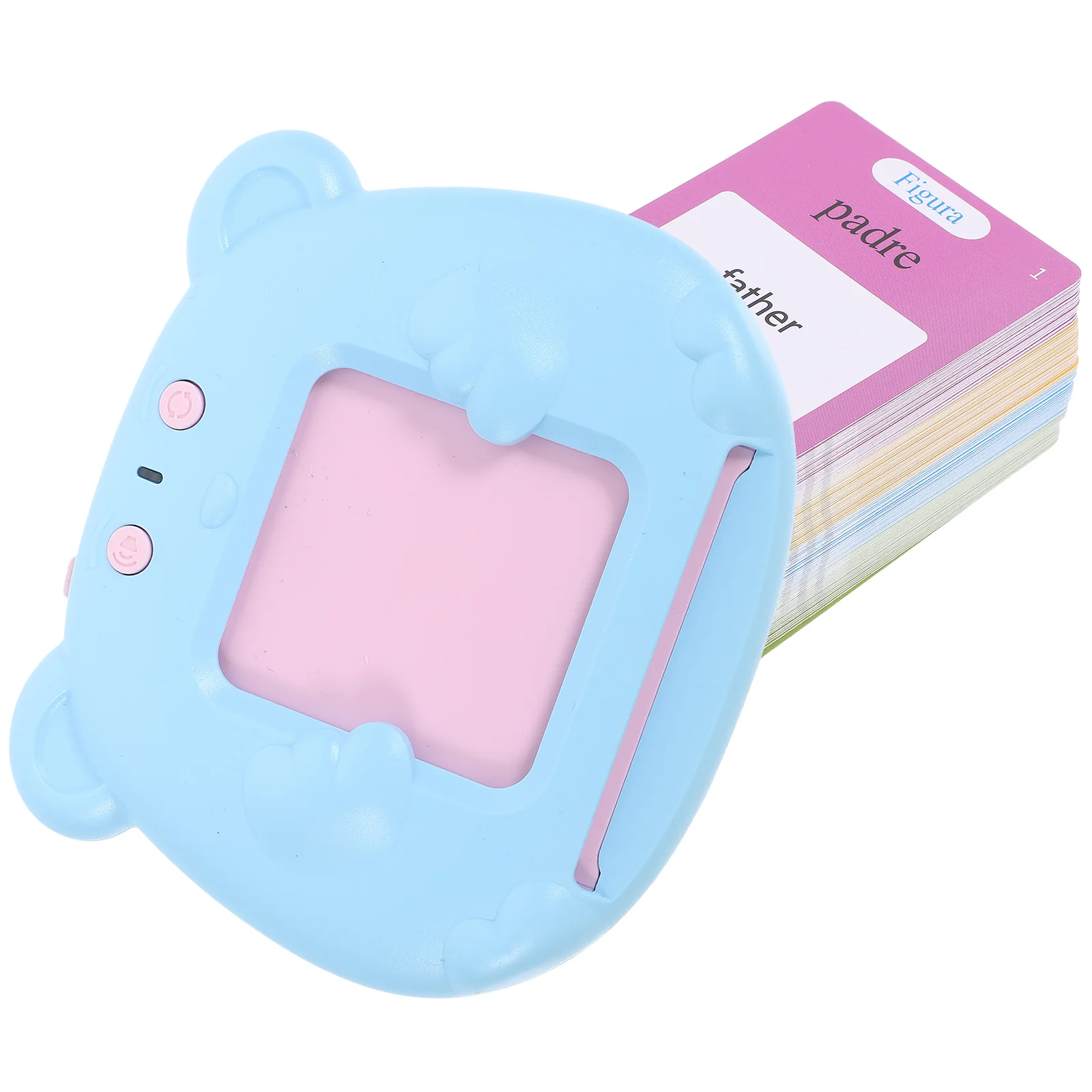 

Kids Toy Early Education Machine Learning Cartoon Educational Speech English Cards Blue Plastic Plaything Portable Child