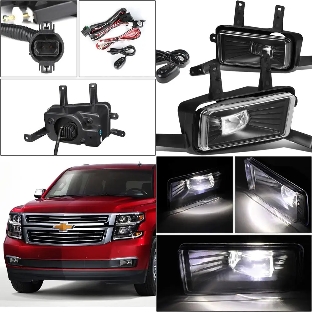 

Светодиодные противотуманные фары с переключателем, со стороны водителя и пассажира, совместимые с Tahoe, Suburban и 2016-2019 гг.