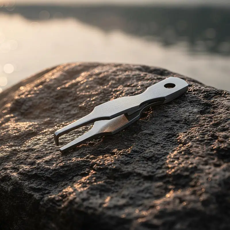 Stainless Steel Split Ring Opener Mini Fishing Split Ring Pliers Portable Quick Open Tool For Lure Hook Making Fishing Tackle