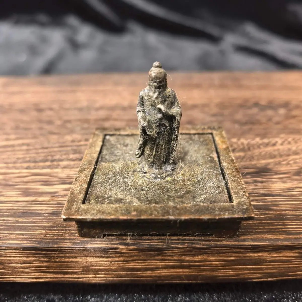 

Antique copper collection Taoist Taishang Laojun seal home study desktop decoration ornament Retro handicrafts