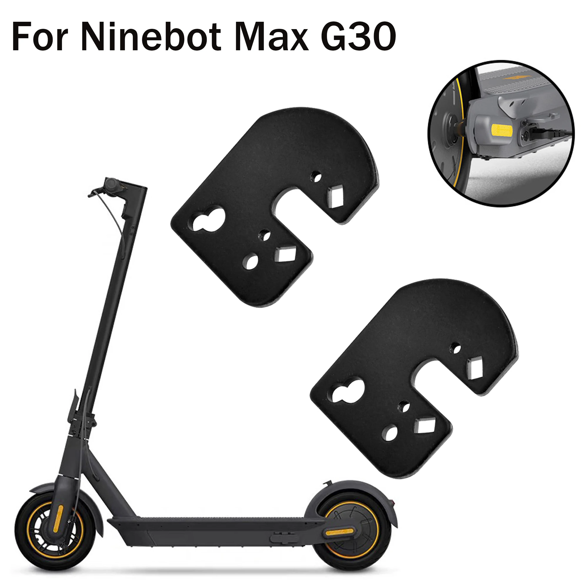 Stahl Hinten Rad Dichtung Festen Block für Segway Ninebot Max G30 Elektrische Roller Hinteren Rad Schutz Ersatz Teile