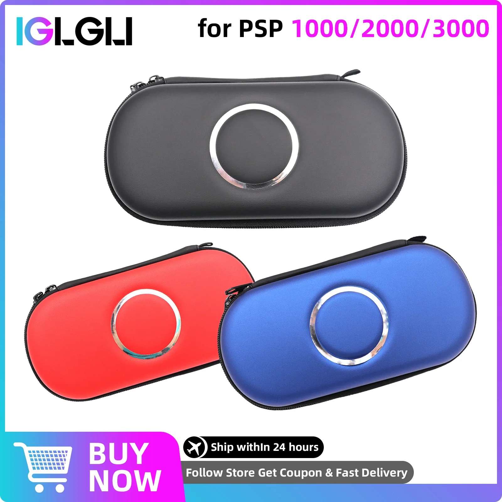 

Portable Travel Carry Storage Bag Case for Sony PSP 1000 2000 3000 EVA Hard Carrying Case Protector Box Game Console Accessories