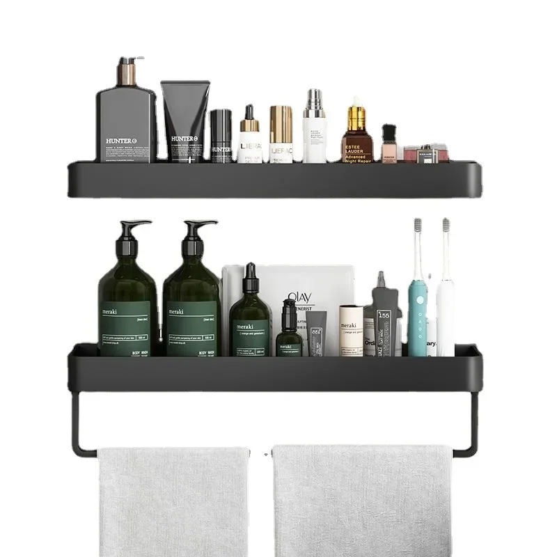 

Bathroom shelf free toilet towel storage shelf toilet wall towel storage shelf bathroom washbasin wall mounted