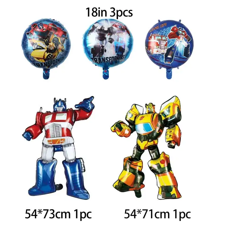 Transformers Theme Balloon Boy Birthday Party armour Mask Ballon Baby Shower home garden Decorations