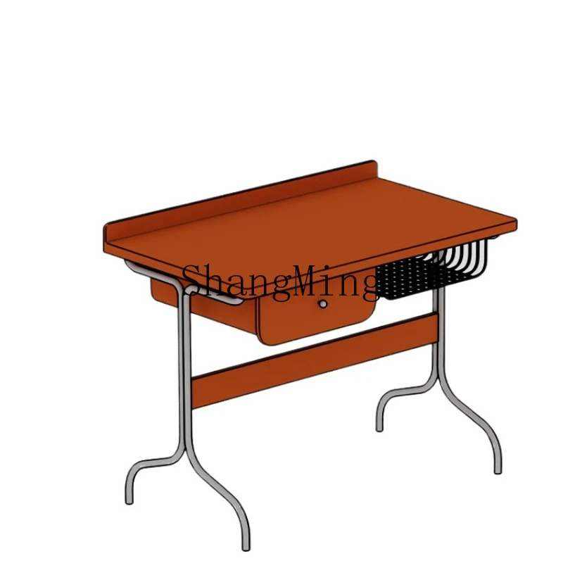 PYH stainless steel office desk medieval solid wood dresser household bedroom integrated computer desk