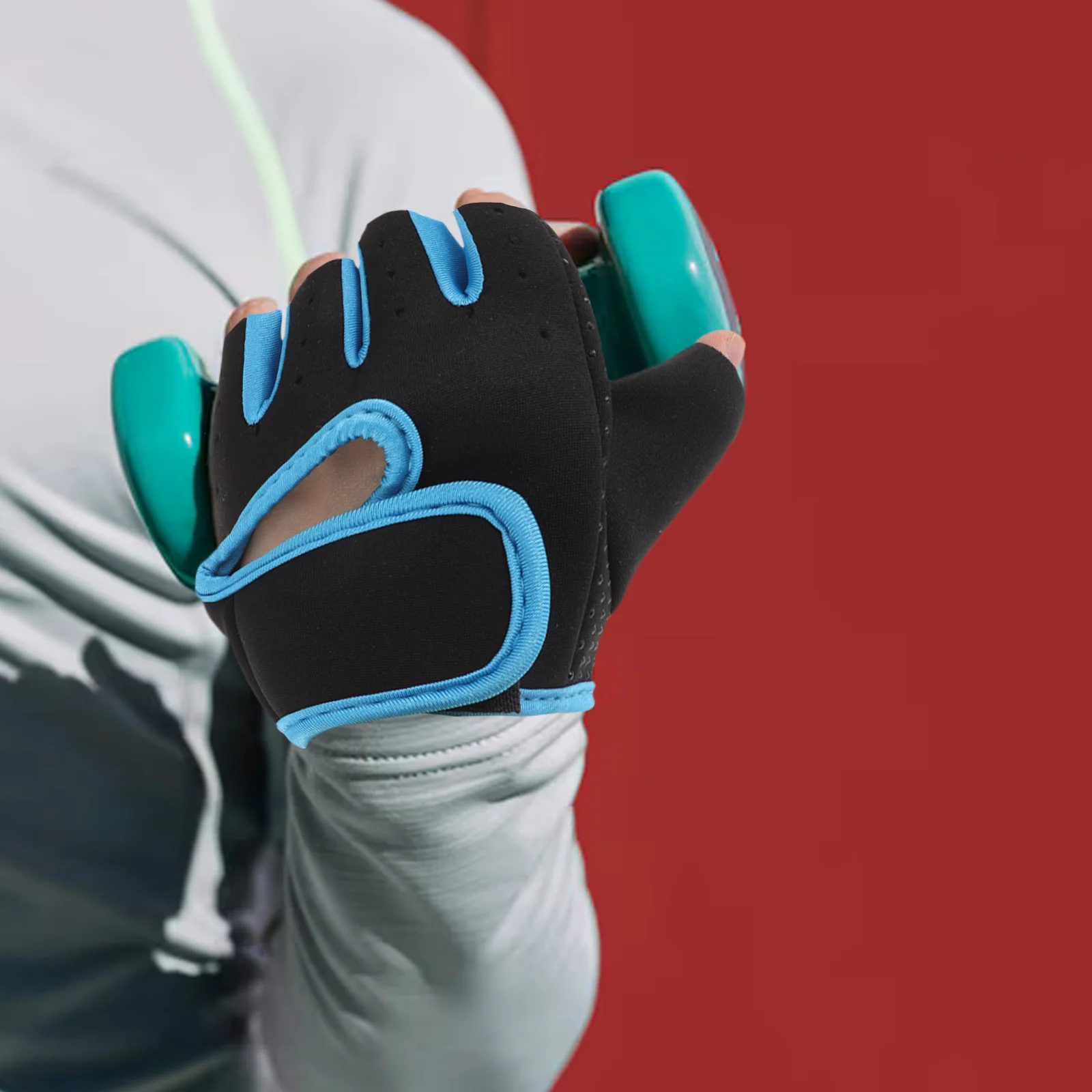 

Fitness Gloves Half Finger Anti Slip Breathable Yoga Training Cycling Exercise Mens Womens Gym Sports Accessories
