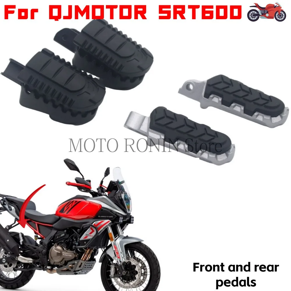

For QJMOTOR SRT600 600 SRT 600 Motorcycle Footrests Footpegs Front Rear Left Right Foot Rests Pedals Footrest Fit QJMOTOR SRT600