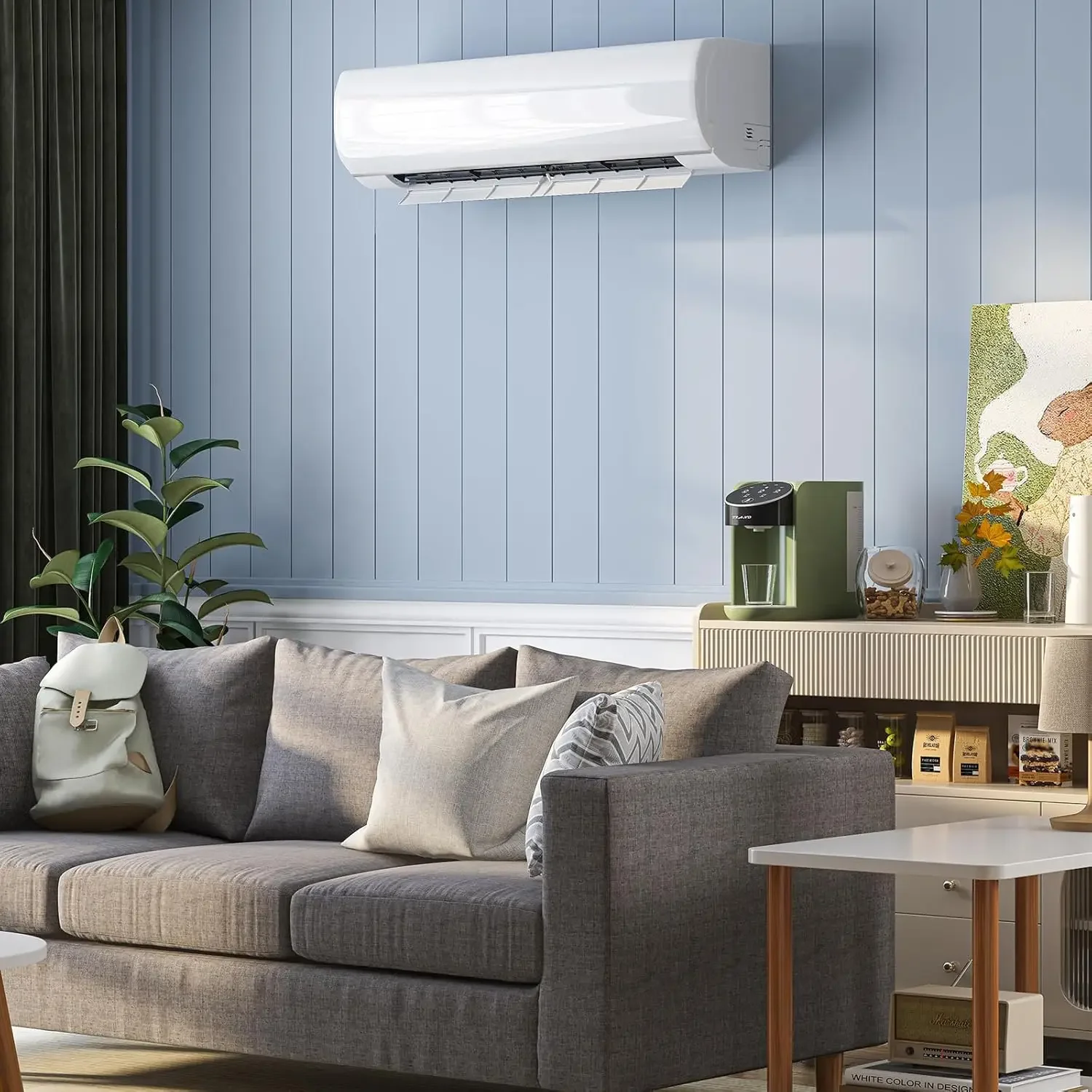 

12000BTU Mini Split Air Conditioner&Heater with Inverter, 115V 19 SEER2 Wall-Mounted Ductless AC with Heat Pump