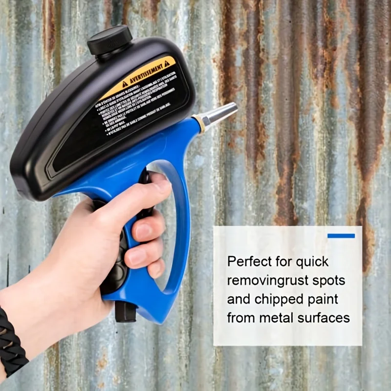 Air-Powered Small Nozzle Pneumatic Sandblasting Gun Metal Glass Anti-Rust Remover Manual Sand Blaster for Home Auto Repair DIY