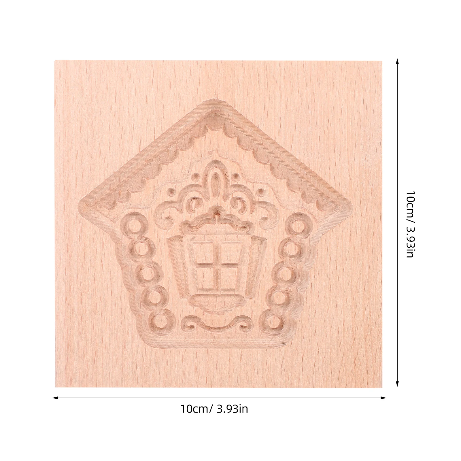 Stampi per biscotti intagliati in legno Casa di Natale Biscotti Timbri per goffratura Vacanza Cottura fai da te Strumenti per tagliare biscotti di Natale Strumenti di cottura fai da te