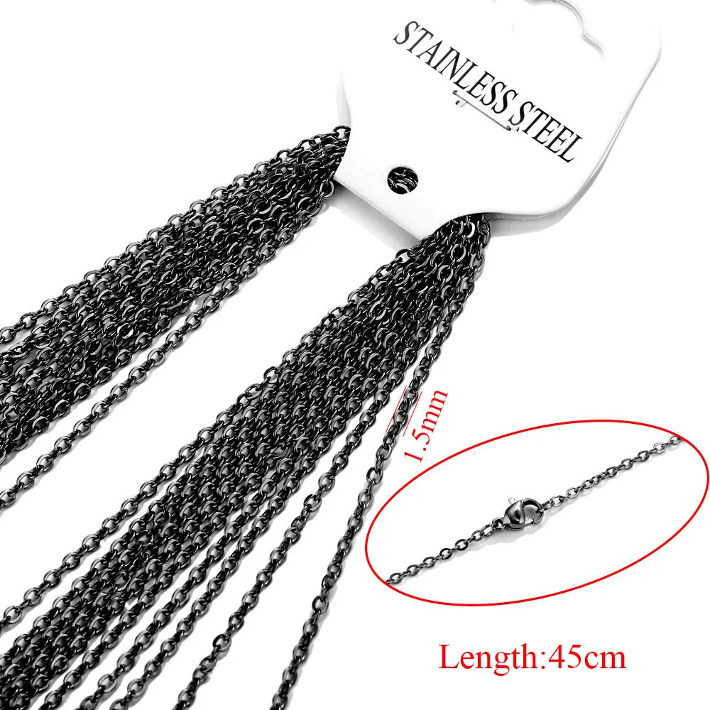 10 Stks/partij Vergulde Roestvrijstalen Kettingen Ketting Sieraden Cubaanse Kettingen Chokers Diy Handgemaakte Ketting Sieraden Materialen