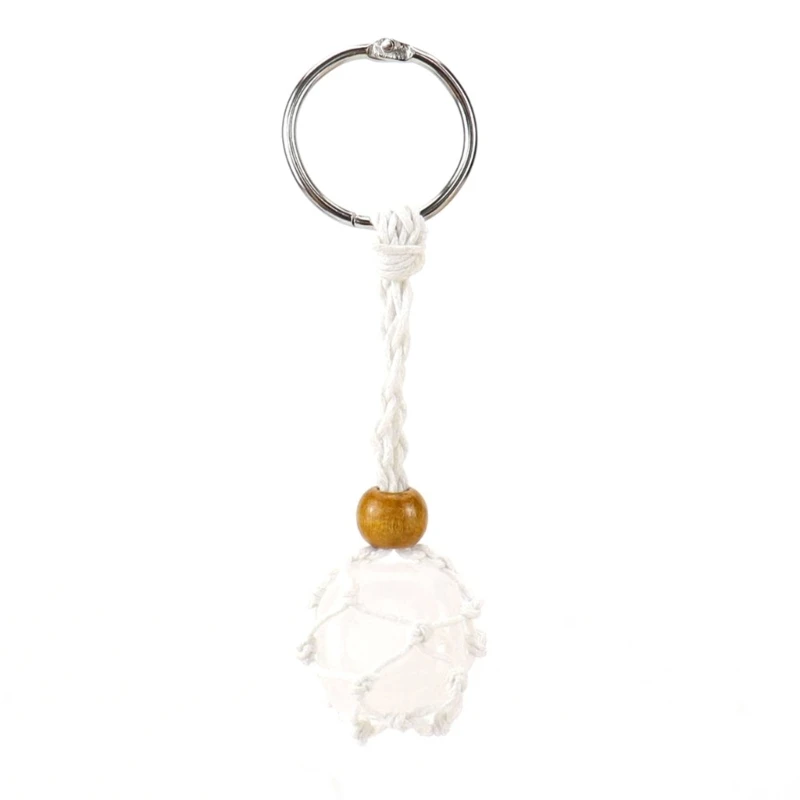 Crystal Stone Holder Hanging-Ornaments Keychain Adjustable Bag Charm Decor Dropship