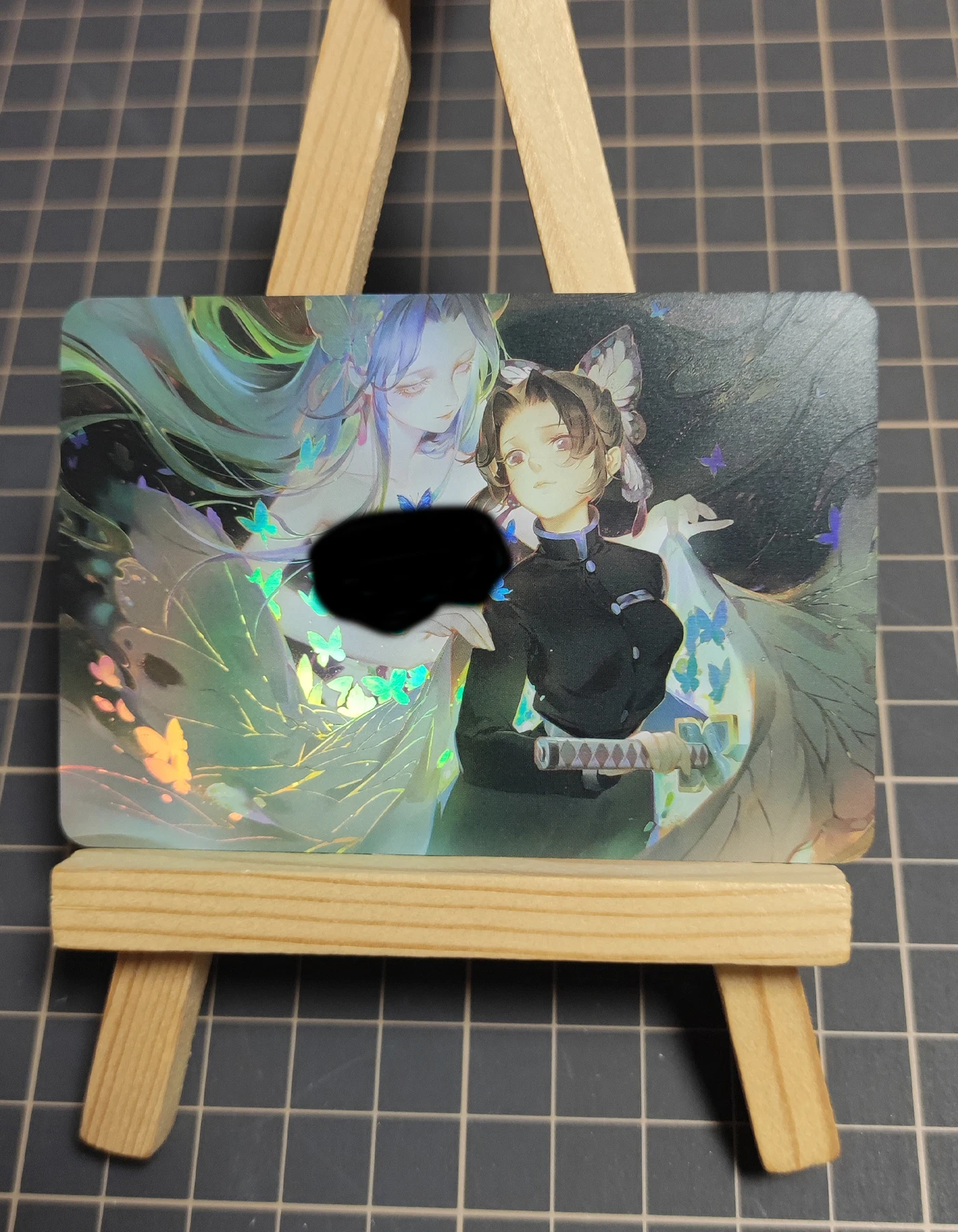 diy 1pcs/set Demon Slayer: Kimetsu no Yaiba Self Control Collect Signature Trading Flash Card Anime Cartoon Christmas Gift Toy