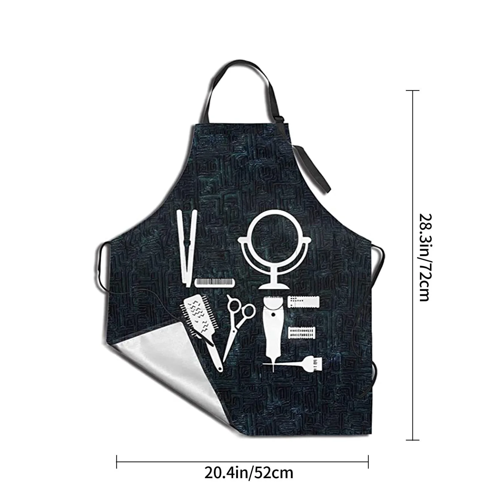 Hairdresser Skull For Hair Stylist Apron Adult Women Unisex Durable Comfortable Washable For Cooking Baking Kitchen Restaurant