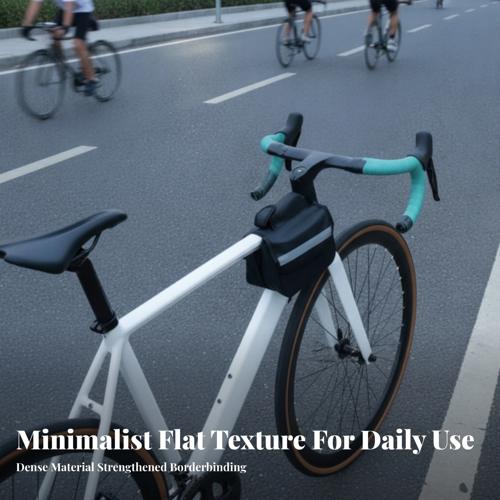 Bike Top Tube Bag Structured Top Tube Bag Reflective Sleek for Cyclists, Daily Commuting, Road Riding
