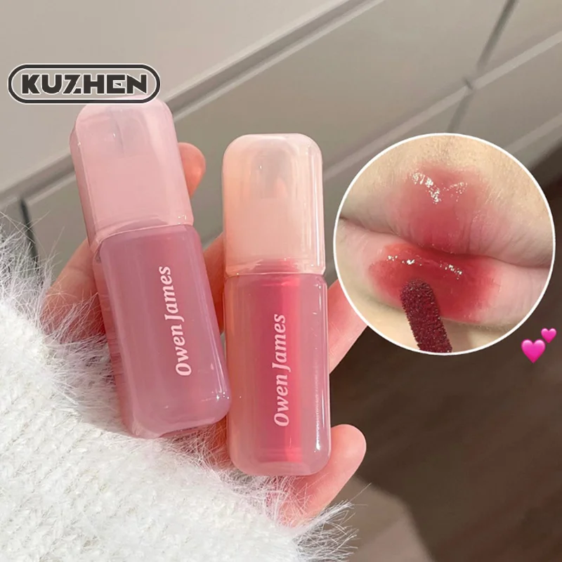 Moisturizing Juice Red Lip Gloss Cherry Mirror Water Lip Glaze Jelly Glass Lip Oil Waterproof Lipstick Nude Clear Tint Makeup