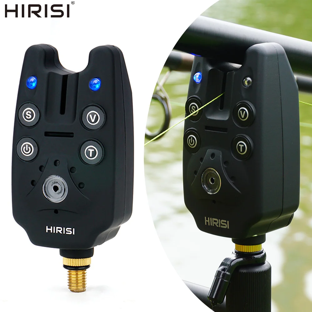 Hirisi B1101 Karpfenangel-Bissanzeiger mit Hoher Empfindlichkeit, Wasserdichter Angelalarm-Indikator, Angelzubehör