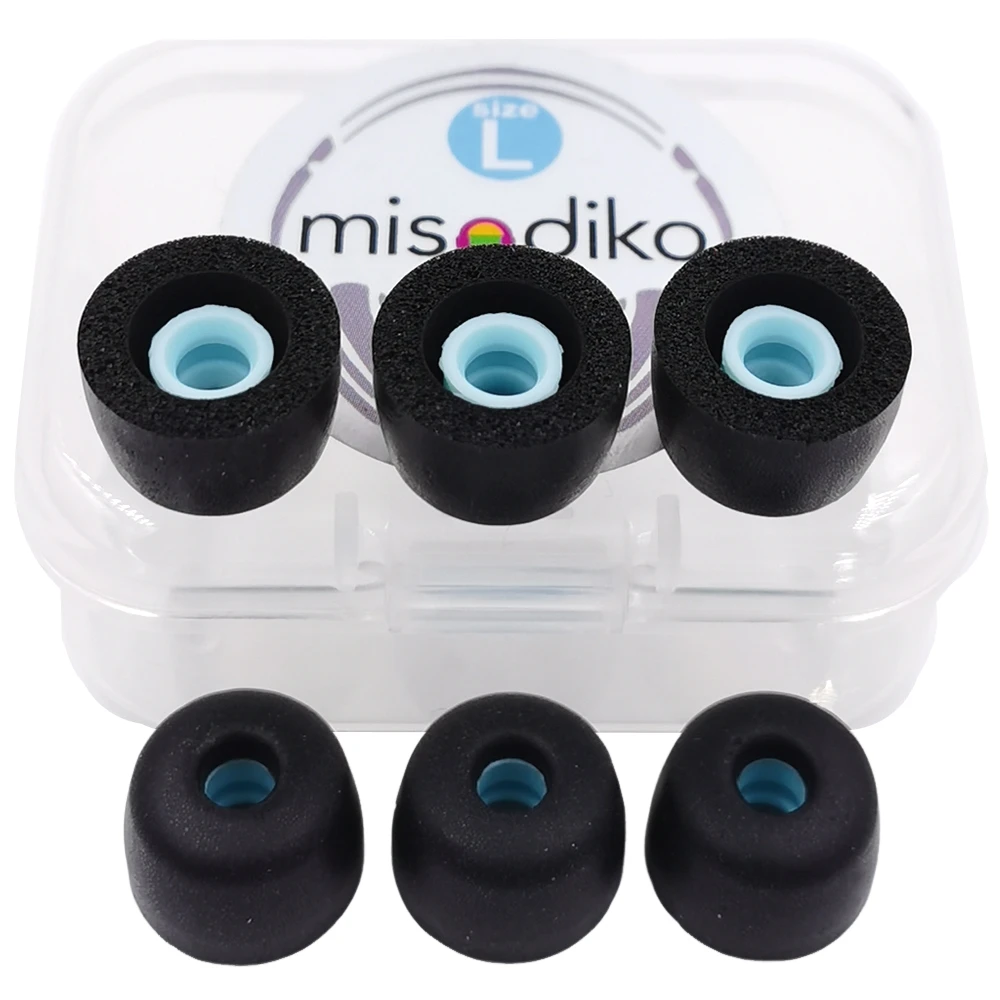 misodiko FT4S verbesserte Memory-Schaum-Ohrhörer, Ersatz-Ohrstöpsel für Sony WF-1000XM5/ C510/ C710N, LinkBuds S/ INZONE Buds 9