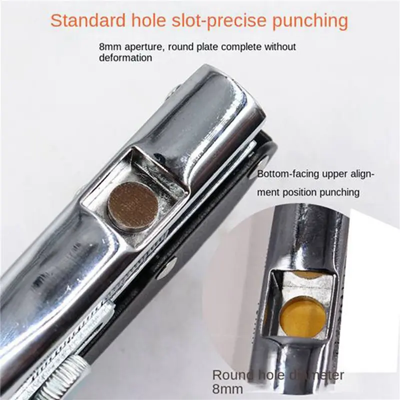 A7THK-4Pcs Woodworking Tool Plier Card Hole Punch Set Paper Screw Cover With Countersink Drill 3.2Mm Adjustable Position
