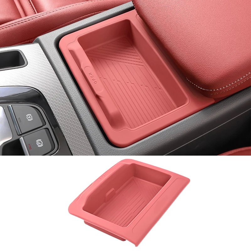 For Audi Q5 2018 2019 2020 2021 2022 2023 FY Silicone Upper Storage Box Mat Cover Car Accessories Trim