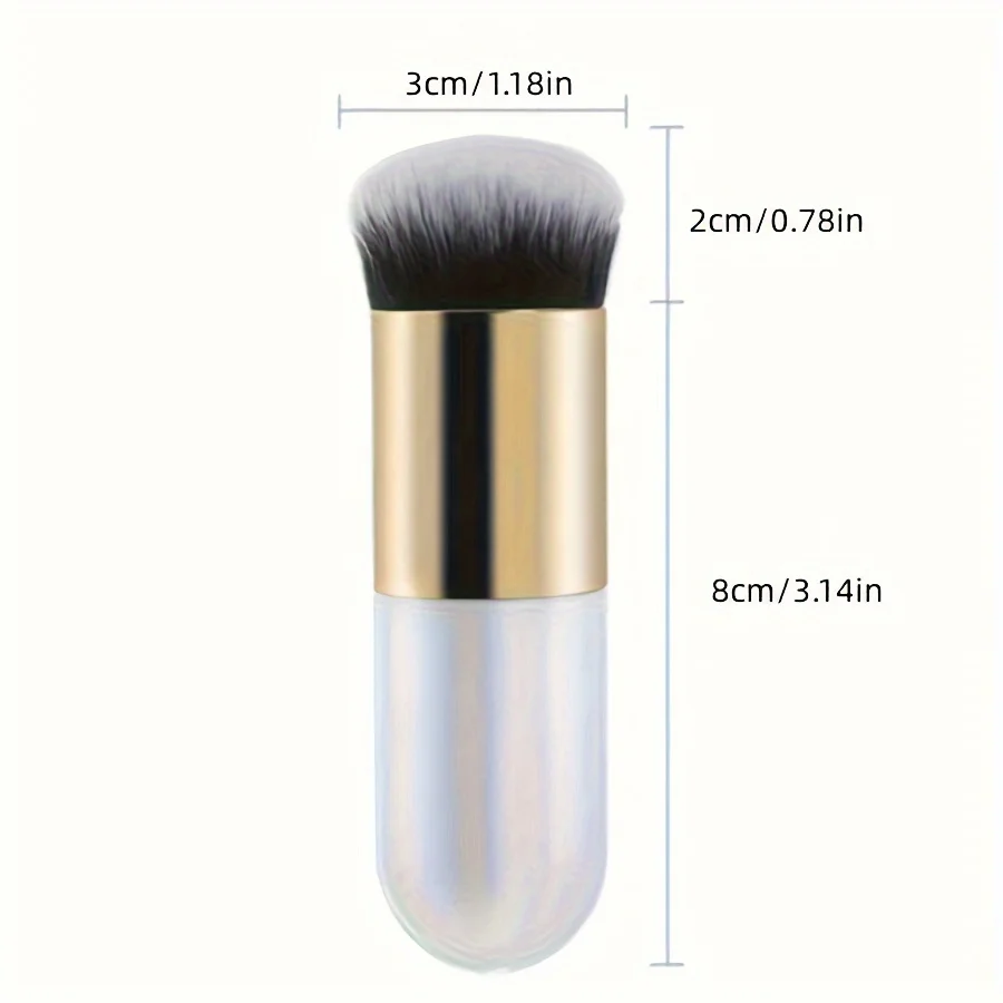 Nueva moda, brocha para base regordeta, brochas de maquillaje de crema plana, brocha cosmética profesional, brocha para resaltar, polvo suelto brus