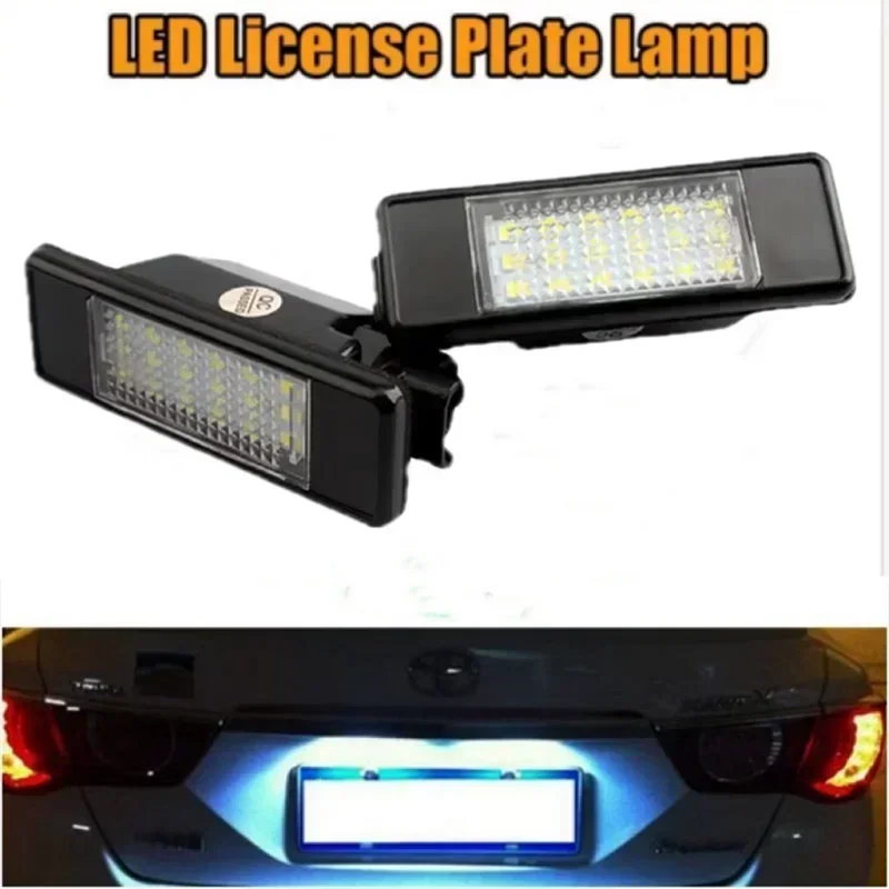 

2X for Citroen C2 C3 C5 C6 C8 and Peugeot 106 1007 207CC 307 308 3008 406 508 607 LED License Number PlateLight Rear Canbus