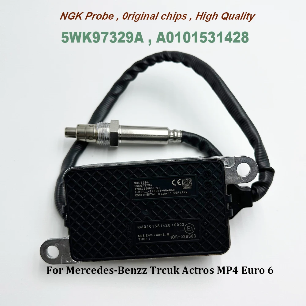 5WK97329A Nox Sensor A0101531428 A0101530003 For NGK Probe 24V High Quality Chip For Mercedes-Benzz Trcuk Actros MP4 Euro 6