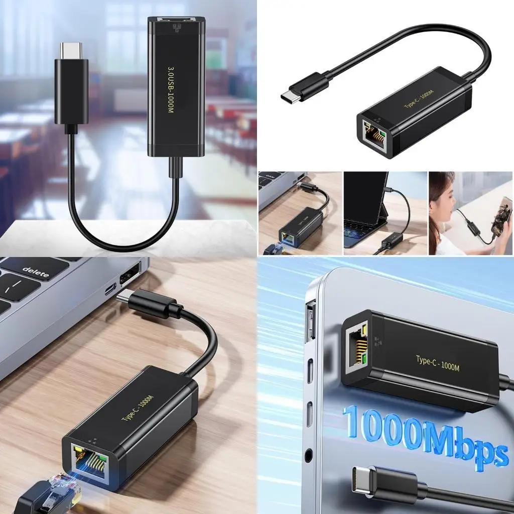 

96GE USB C to Gigabit Ethernet Networking Adapter Dongle USB Networking Adapter USB C