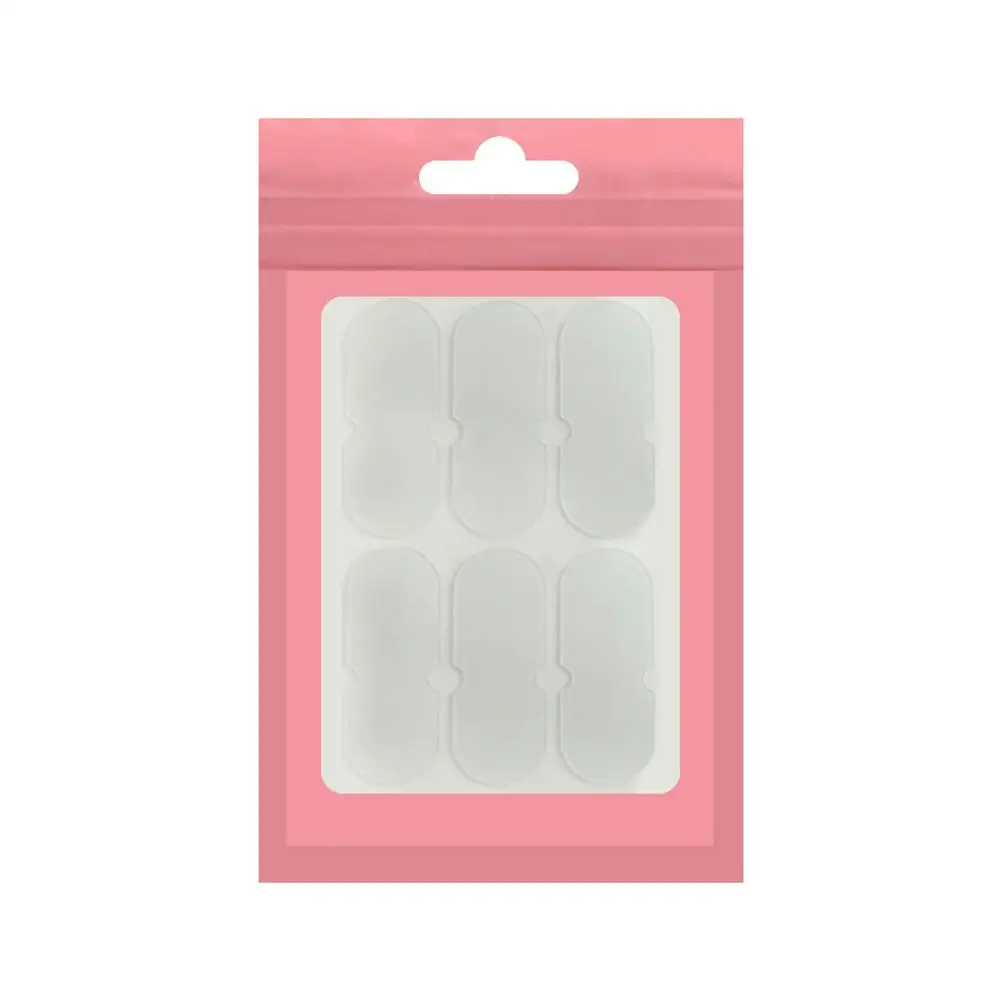 Pegatinas de elfo para las orejas, autoadhesivas, transparentes, portátiles, pequeñas, cinta correctora, herramienta de maquillaje de belleza, 6 unids/lote por bolsa