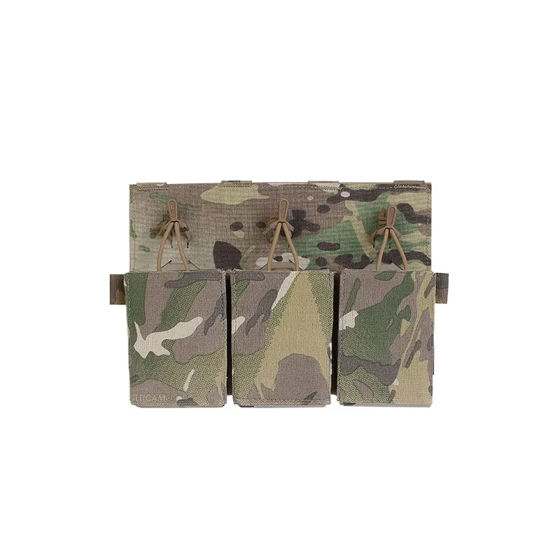 Tactical Triple Magazine Pouch FP13 Front Panel Mag Holder Compatible SPC JPC AVS Plate Carrier 556/545/762 Airsoft Accessory