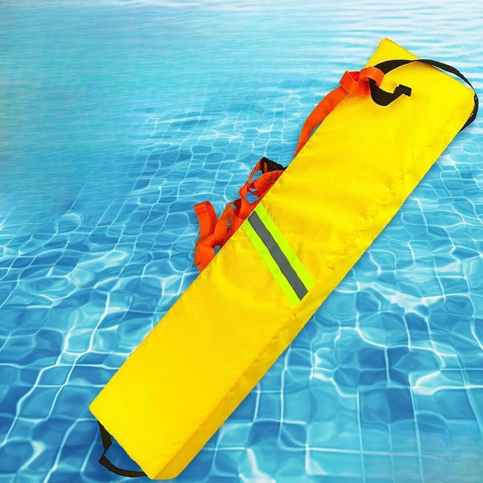 Lifeguard Tube Flotation Aid Oxford Fabric Anti Slip Belt Throwable Rescue Float for Pool Lake Scenarios