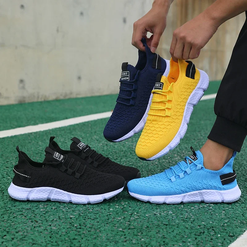 Promotion Men's Running Shoes Lightweight Breathable Eye Catching Athletic Outdoor 2025 Trendy Design Casual Walking Sneakers