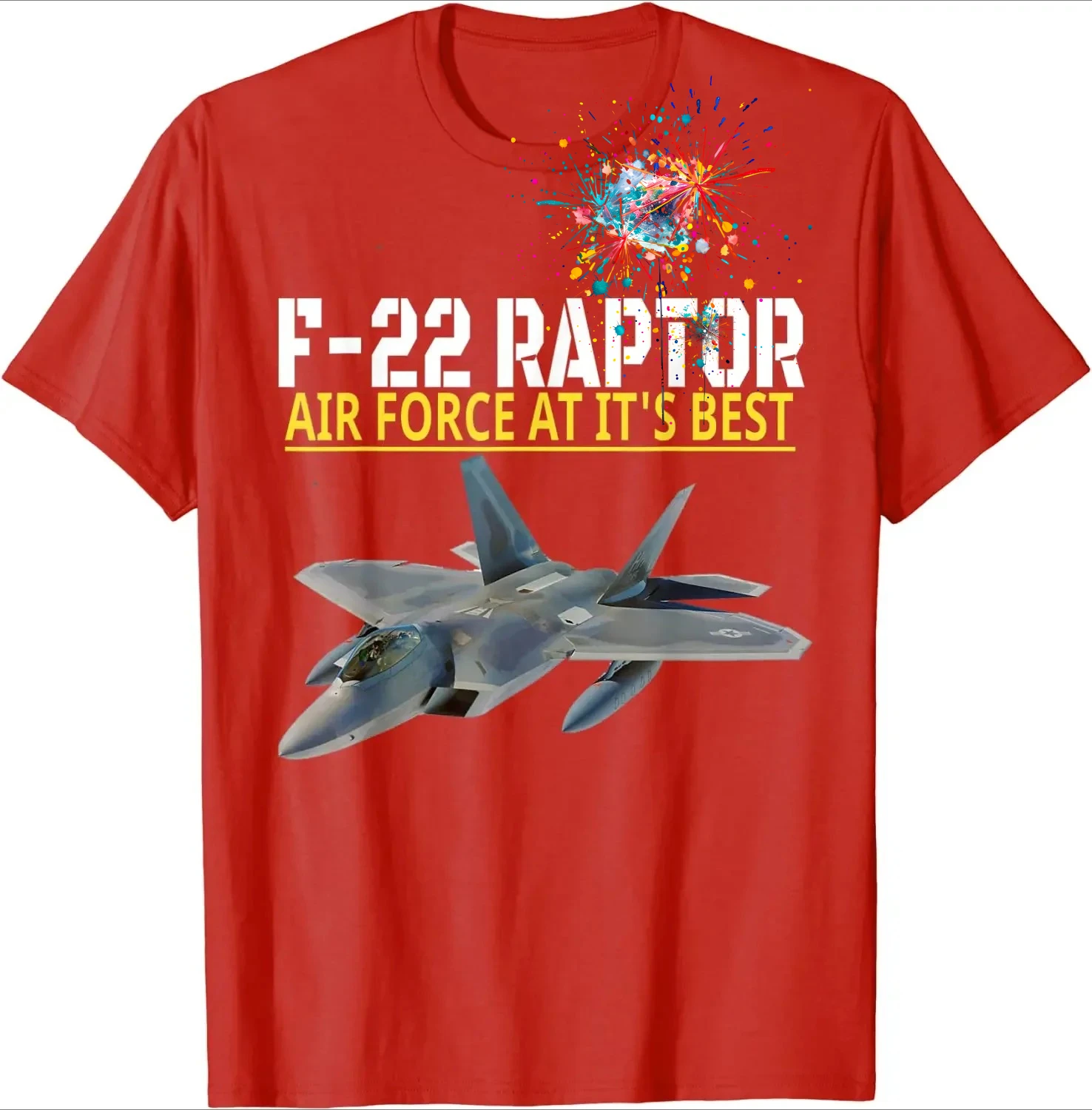 

Ф-22 Раптор. Авиация ВВС по лучшему заказу. Мужская футболка с коротким рукавом, повседневные летние футболки из 100% хлопка с круглым вырезом