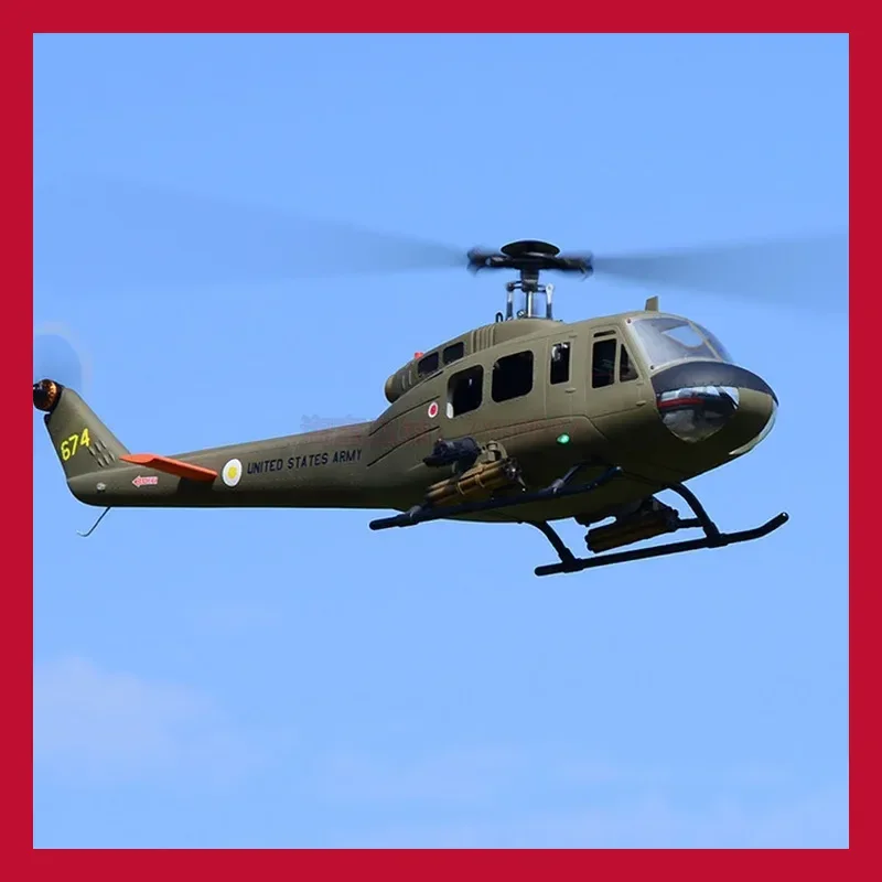 

ROBAN Yuebang 470UH-1D Huey Hand Fly Simulation Helicopter Remote Control with GPS Hover Return RC Airplane Toy for Ages 14+