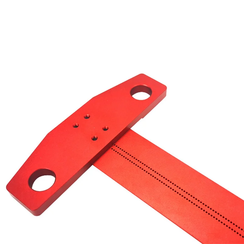 B17B T-liniaal Scribe Markering Liniaal Precisiemarkering Houtbewerking Aluminium Deluxe