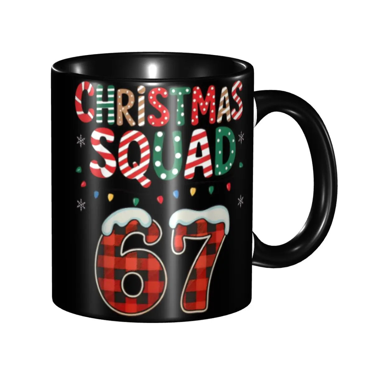 Christmas Bruh 67 Six Seven 6 7 Italian Brainrot Meme Gift Mug for Kids Adult Fun Tea Cup Present for Home