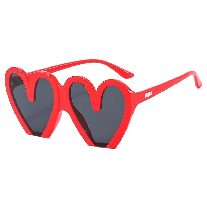 Personality Heart Shaped Sunglasses Fashion Cute Outdoor Women Men Vintage Beach Party Glasses Female Shades Cycling Goggles