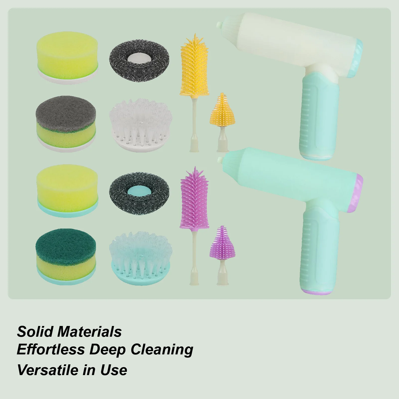 

Многофункциональная электрическая щетка для чашек, кухонная скруббер для чистки стеклянных бутылок, перезаряжаемая автоматическая щетка для мытья кастрюль, раковины